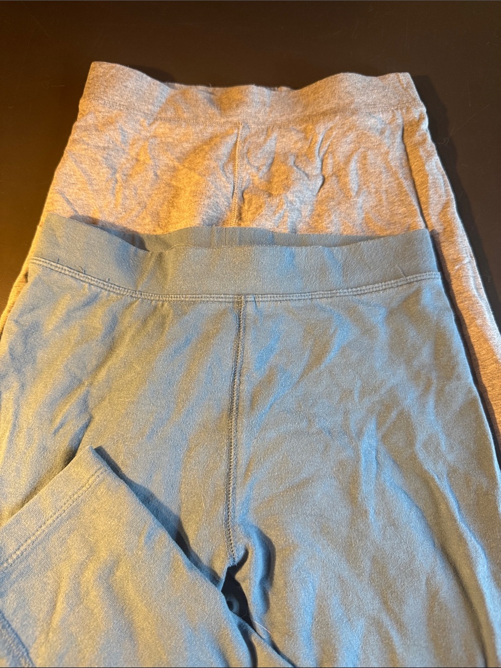 Bundle: Primary French Terry Cozy Leggings Blue, Gray)